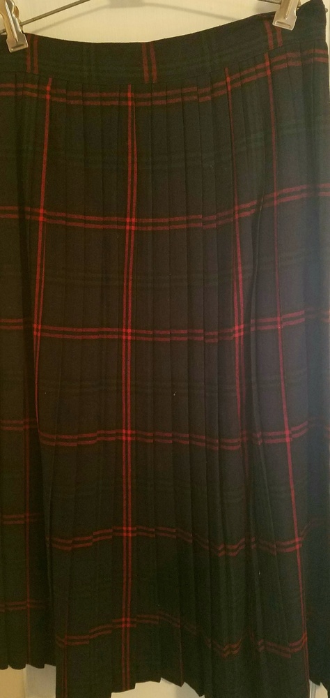 Vintage. Pleated, knee length skirt
